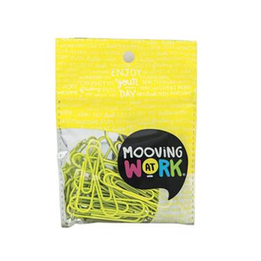 Clips Nº 6 mooving Blister X 25 Amarillo